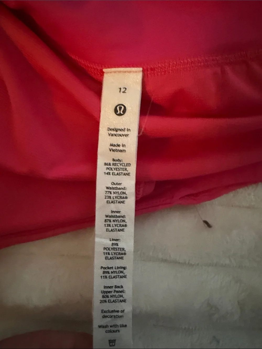 lululemon athletica Hot Pink Athletic Running Shorts with Liner